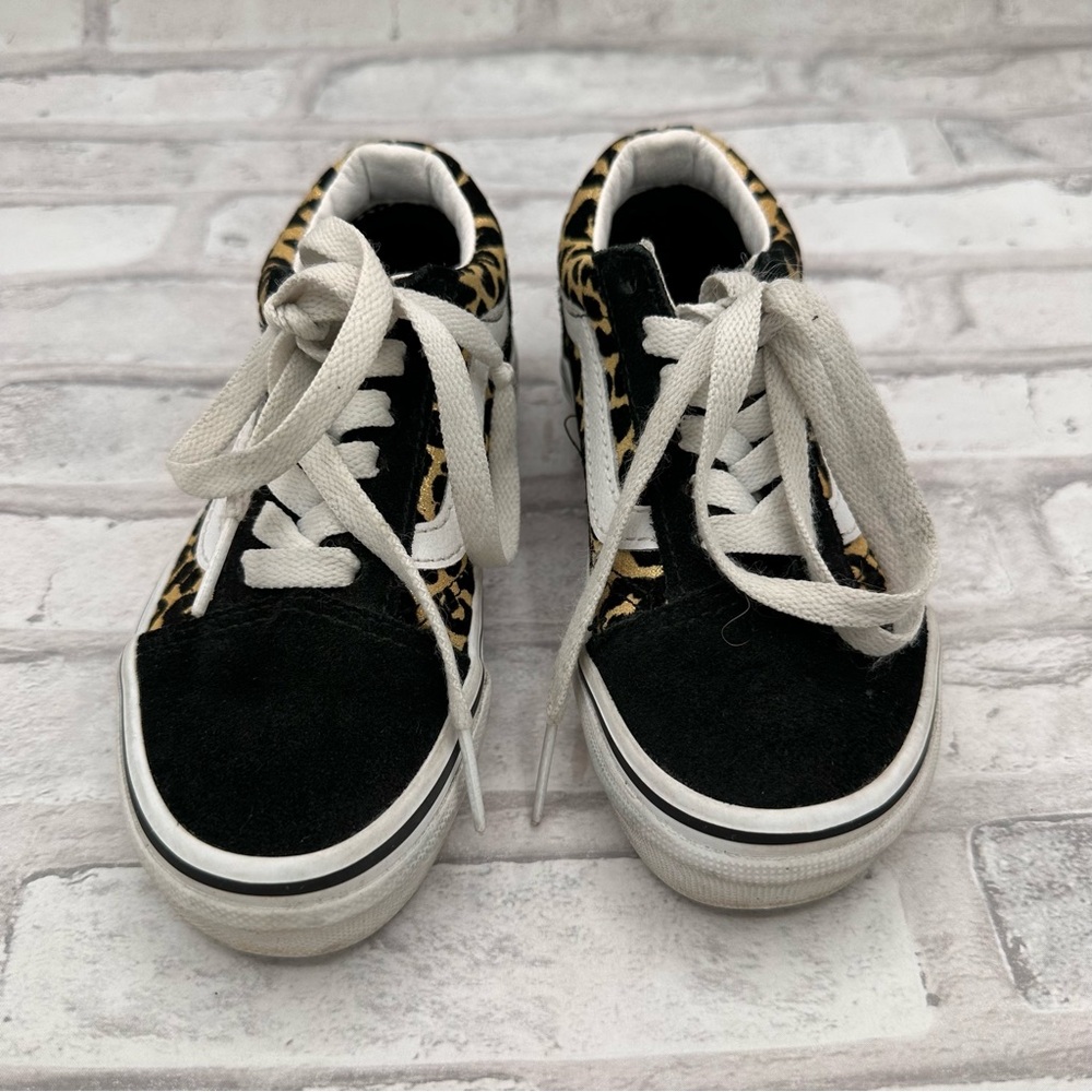 Vans Kids Old Skool Leopard Shoe Animailer Brown Leopard - Picture 6 of 8